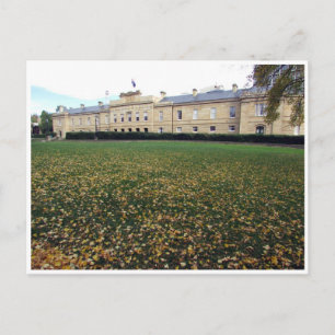 Postal cámara del parlamento en otoño