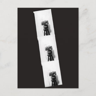 Postal Cámara en una cabina de fotos