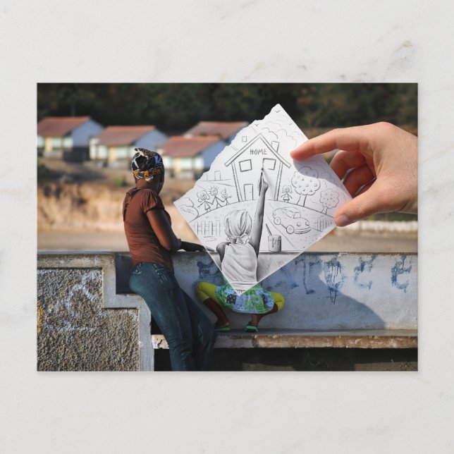 Postal Cámara Lápiz Vs - Hogar (Anverso)