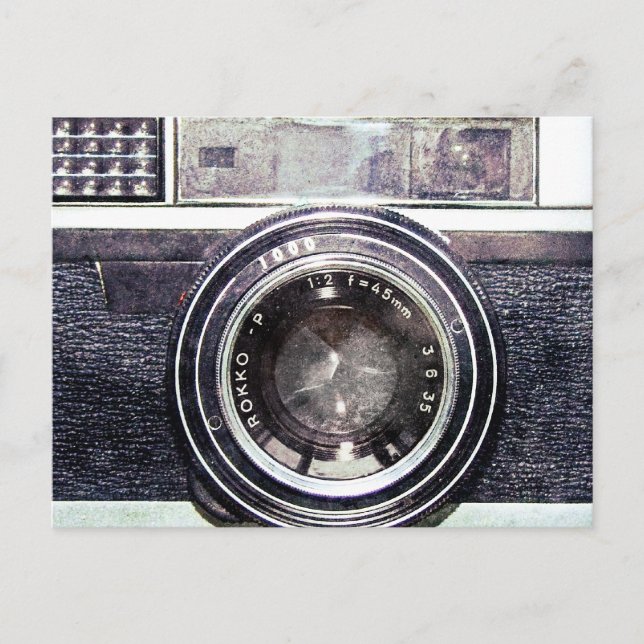 Postal Cámara negra antigua (Anverso)