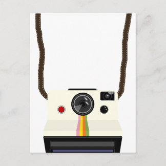 Postal cámara retro con correa