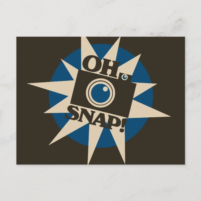 Postal Cámara Retro Snap (Anverso)