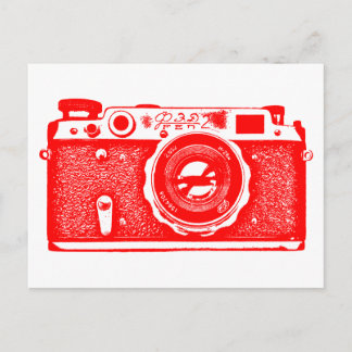 Postal Cámara rusa soviética - Rojo