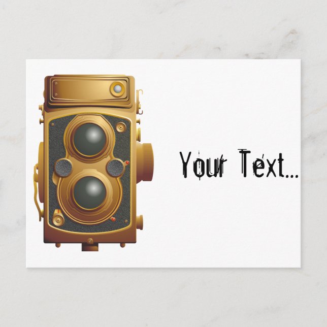 Postal Cámara Steampunk antigua (Anverso)