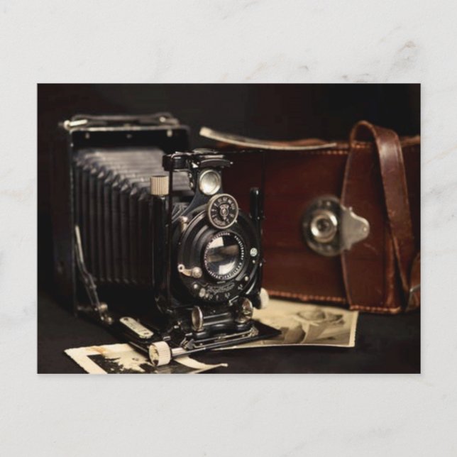Postal Cámara y fotos antiguas (Anverso)