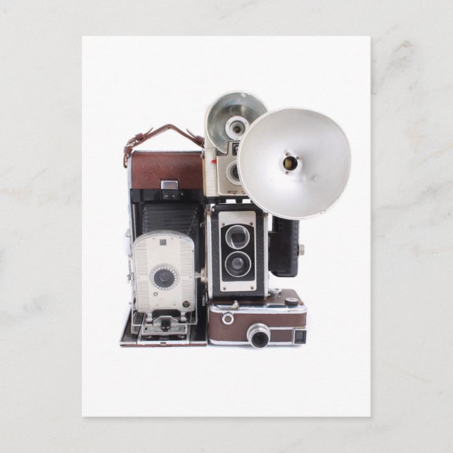 Postal Cámaras antiguas (Anverso)