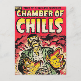 Postal Cámaras De Chills Vintage Comic Thrills