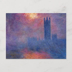 Postal Cámaras del Parlamento - Claude Monet