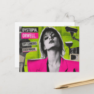 Postal Cámaras espías están en todas partes Dystopia Coll