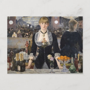 Postal Camarera Victoriana en Folies Bergere, Francia