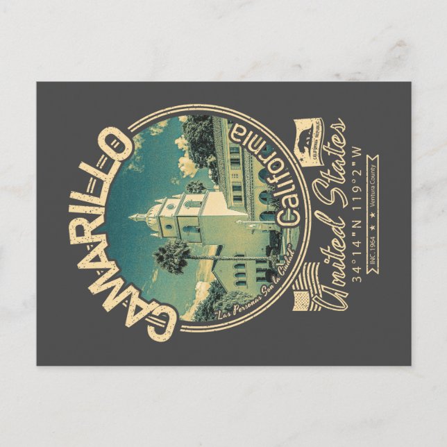 POSTAL CAMARILLO CALIFORNIA - CAMARILLO CA (Anverso)