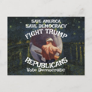 Postal Camarón Fajita Trump Jesús Partido Republicano Pee