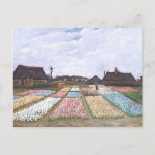 Postal Camas de flores en Holanda por Vincent van Gogh