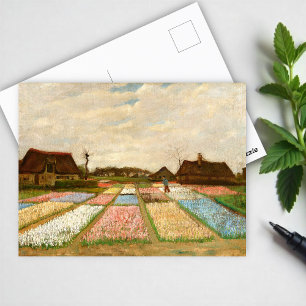 Postal Camas de flores en Holanda por Vincent Van Gogh