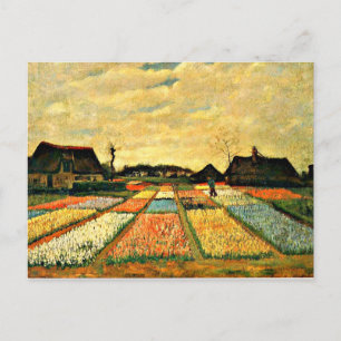 Postal Camas de flores en Holanda por Vincent van Gogh