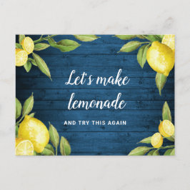 Postal Cambia la fecha Evento cancelado limones pospuesto