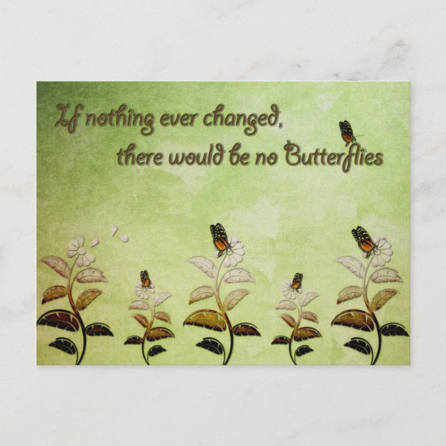 Postal Cambiar cita de mariposa (Anverso)