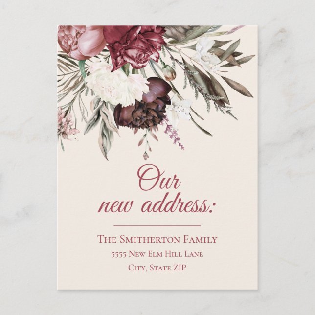 Postal Cambiar dirección Crema de flores de marfil de Bor (Anverso)