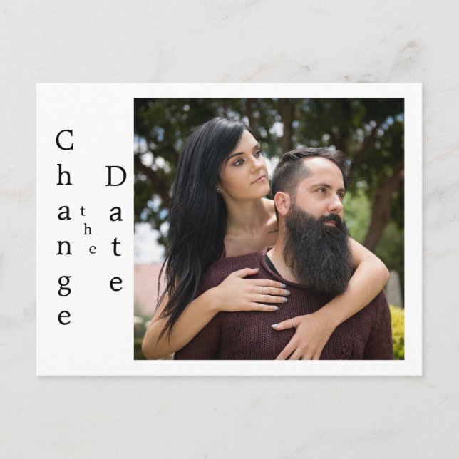 Postal Cambiar la fecha Añadir su propia imagen (Anverso)