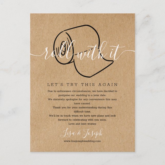 Postal Cambiar la fecha pospuesta de la foto rusa cancela (Anverso)