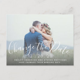 Postal Cambiar la foto del guión del Boda de fechas