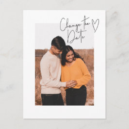 Postal Cambiar la posposición de la foto del guión sencil