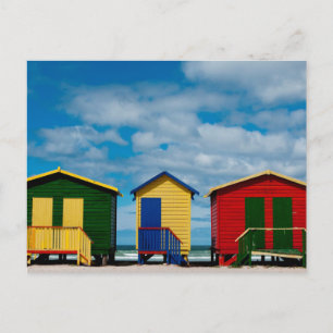 Postal Cambiar las habitaciones. Playa de Muizenberg, Ciu