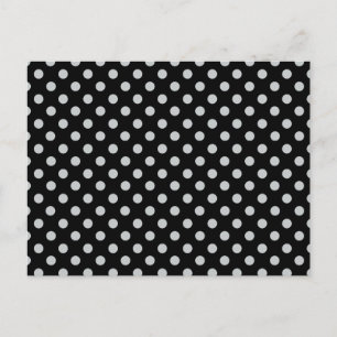 Postal Cambiar puntos de polka gris Cualquier Personaliza