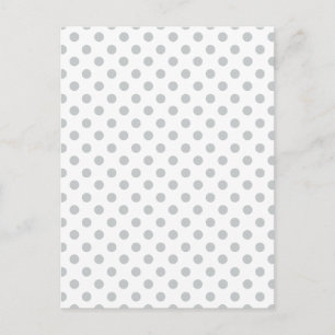 Postal Cambiar puntos de polka gris Cualquier Personaliza