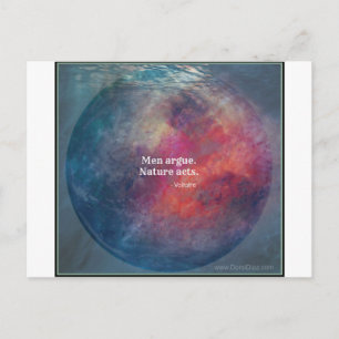 Postal Cambio climático: Diseño "Hombres Argue - Actos de