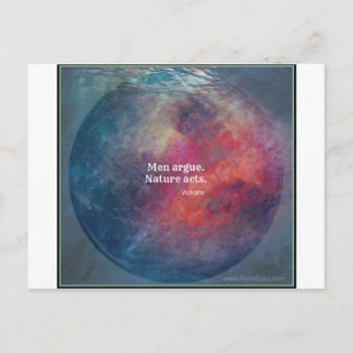 Postal Cambio climático: Diseño "Hombres Argue - Actos de