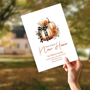 Postal Cambio de dirección de otoño Nueva temporada Nuevo