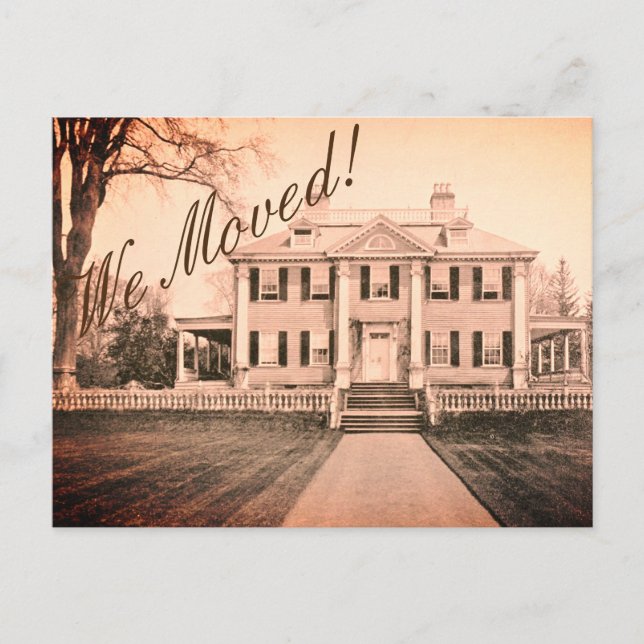 Postal Cambio de dirección - La Casa de la Mansión - (Anverso)