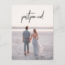 Postal Cambio de fecha de posposición del Boda fotográfic