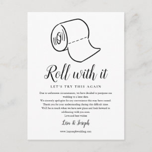 Postal Cambio de fecha pospuesto evento cancelado foto