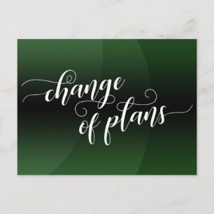 Postal Cambio de la curva verde de los planes postergó el