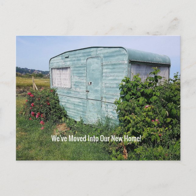 Postal Cambio De La Shack De Direcciones (Anverso)