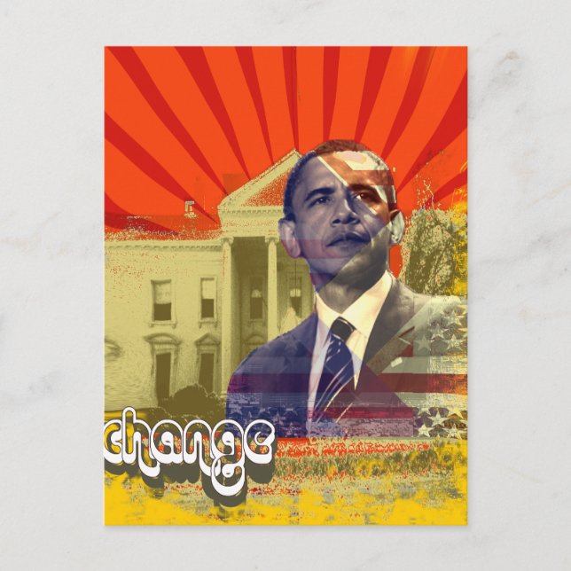 Postal Cambio de Obama - (Anverso)