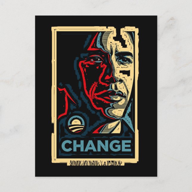 Postal Cambio de Obama (Anverso)