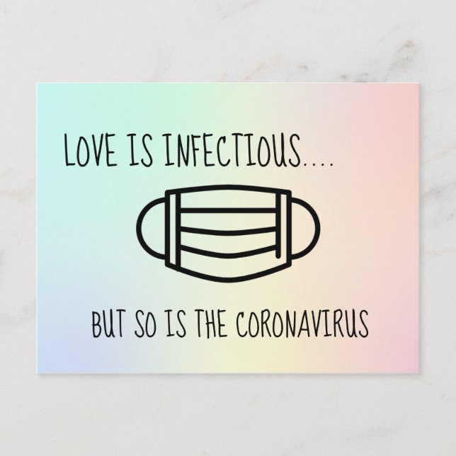 Postal Cambio de planes postergados o cancelados bodas (Anverso)