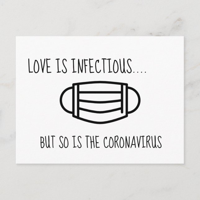 Postal Cambio de planes postergados o cancelados bodas (Anverso)