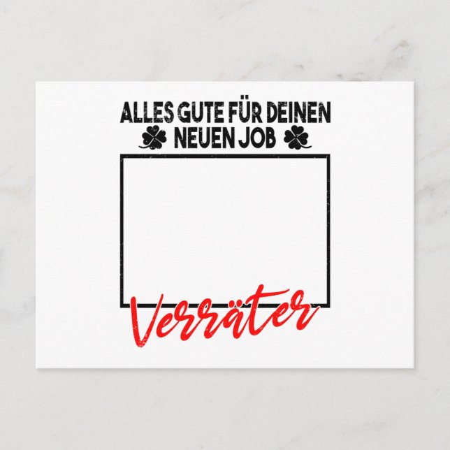 Postal Cambio De Trabajo Regalo De Despedida Para Colegas (Anverso)