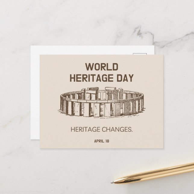 Postal Cambios en el Patrimonio Mundial 2023 (Anverso/Reverso In Situ)