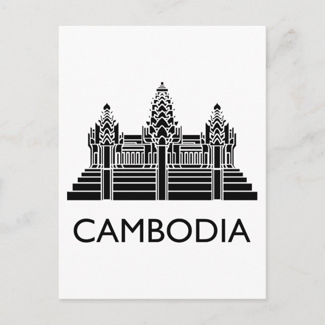 Postal Camboya Angkor Wat (Anverso)