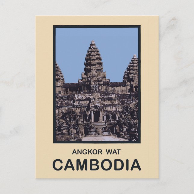 Postal Camboya Angkor Wat (Anverso)