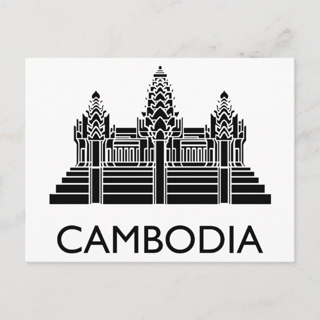 Postal Camboya Angkor Wat (Anverso)
