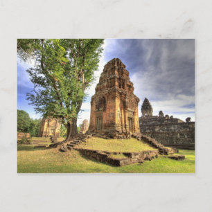 Postal Camboya, Angkor Wat. Vista del Templo Bakong.