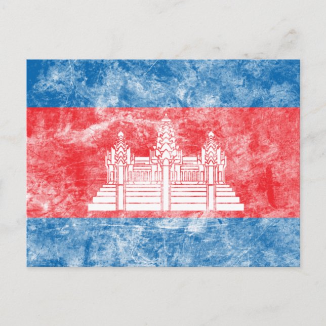 Postal Camboya vintage (Anverso)