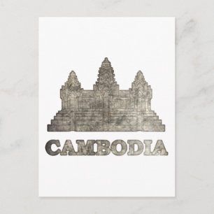 Postal Camboya vintage