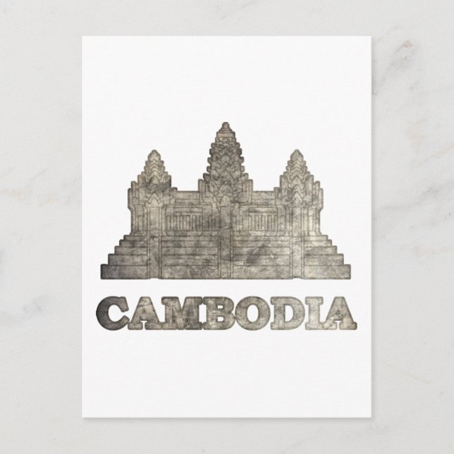 Postal Camboya vintage (Anverso)